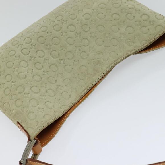 CELINE C Macadam Canvas Shoulder Bag Suede Gray - Picture 6 of 16
